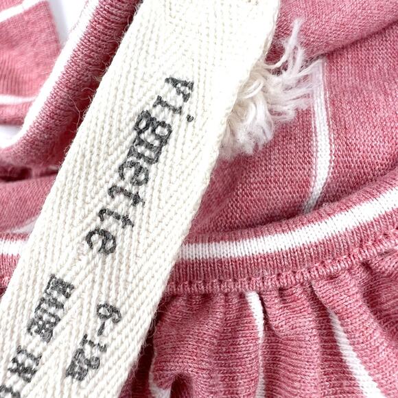 Vignette Pink Striped Ruffle Dress - Picture 4 of 5